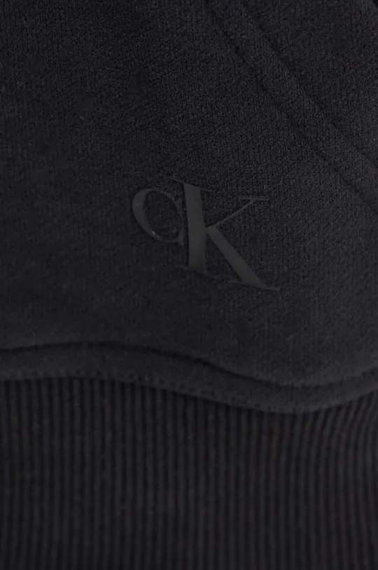 μαύρο Βαμβακερή μπλούζα Calvin Klein Jeans