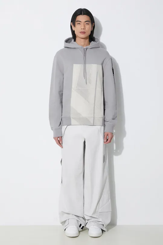 Essential Cropped VIRGIL hoodie сірий