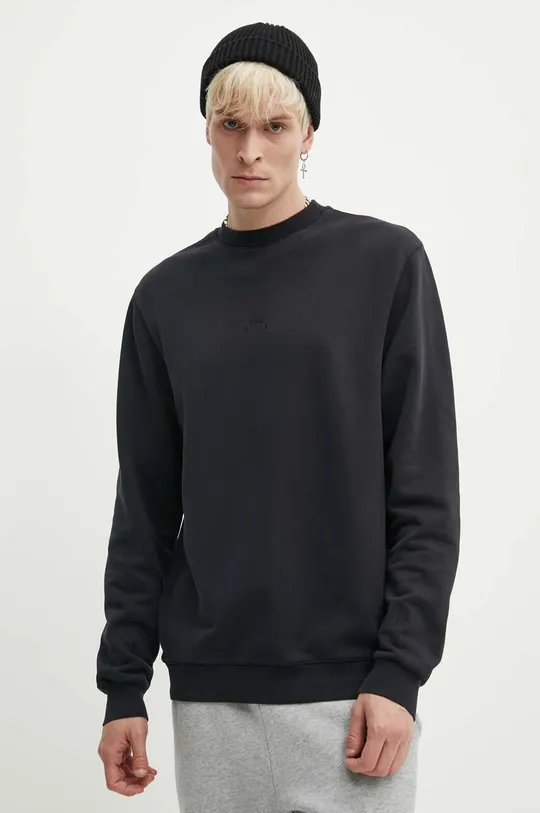 črna Bombažen pulover A-COLD-WALL* Essential Crewneck Moški