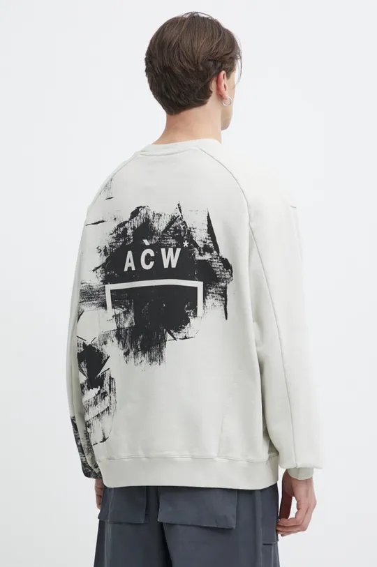 Βαμβακερή μπλούζα A-COLD-WALL* Brushstroke Crewneck Κύριο υλικό: 100% Βαμβάκι Πλέξη Λαστιχο: 95% Βαμβάκι, 5% Σπαντέξ