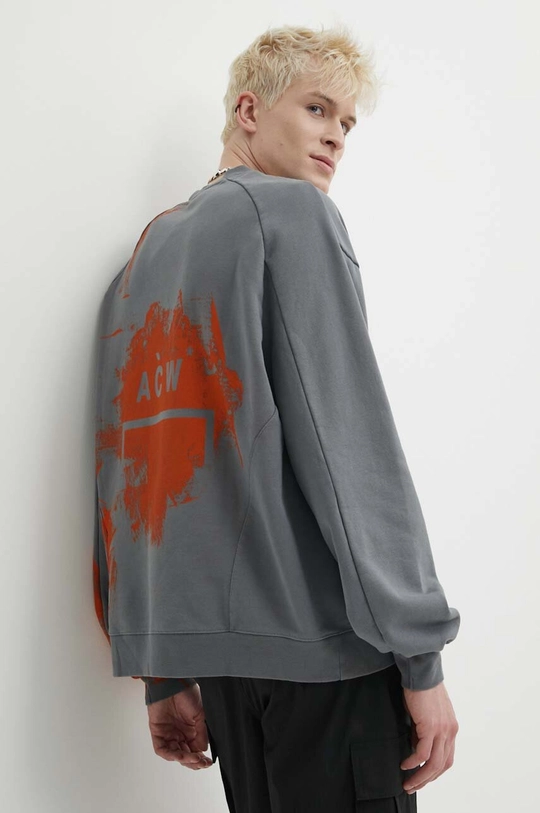 Βαμβακερή μπλούζα A-COLD-WALL* Brushstroke Crewneck Κύριο υλικό: 100% Βαμβάκι Πλέξη Λαστιχο: 95% Βαμβάκι, 5% Σπαντέξ