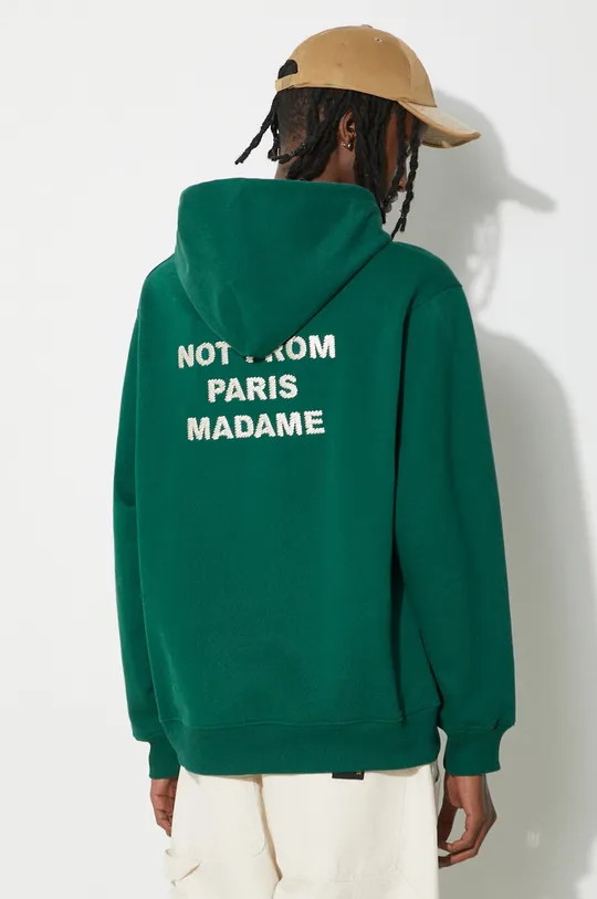 green Drôle de Monsieur cotton sweatshirt Le Hoodie Slogan Men’s