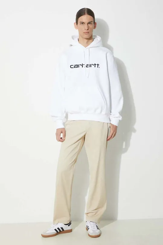 Μπλούζα Carhartt WIP Hooded Carhartt Sweat λευκό