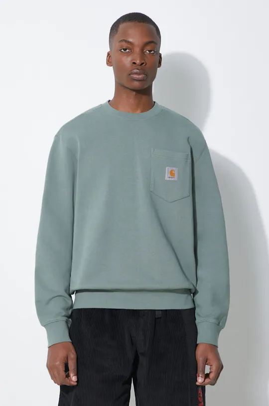 green Carhartt WIP cotton sweatshirt Men’s