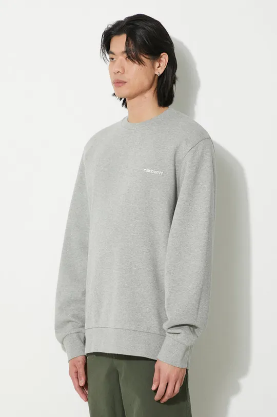 gray Carhartt WIP sweatshirt Script Embroidery Sweat