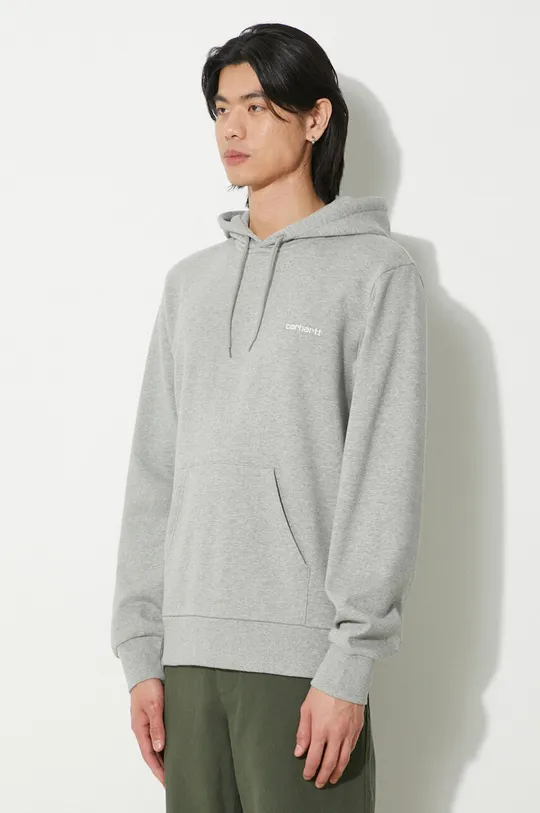 gray Carhartt WIP sweatshirt Hooded Script Embroidery Sweat