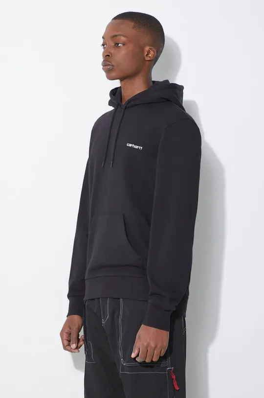 μαύρο Μπλούζα Carhartt WIPHooded Script Embroidery Sweat