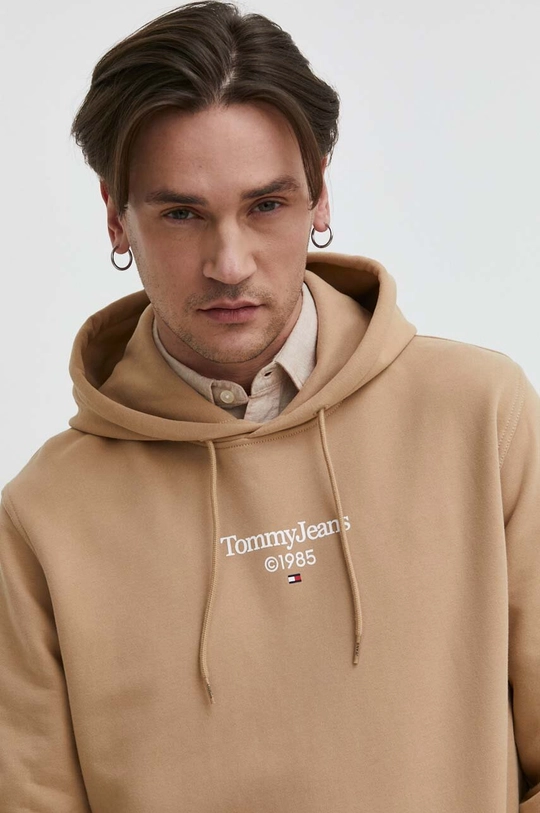 bež Pamučna dukserica Tommy Jeans