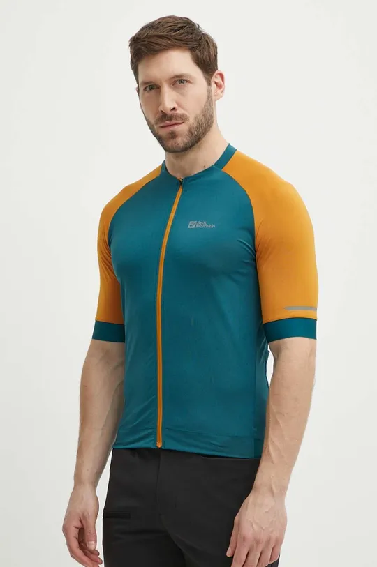 zelena Biciklistička majica kratkih rukava Jack Wolfskin Gravex Muški