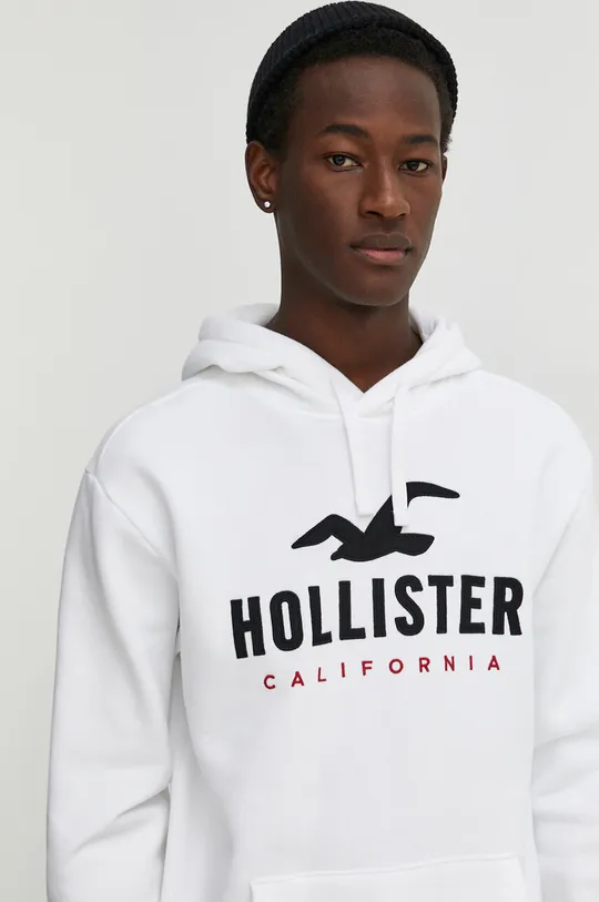 biały Hollister Co. bluza