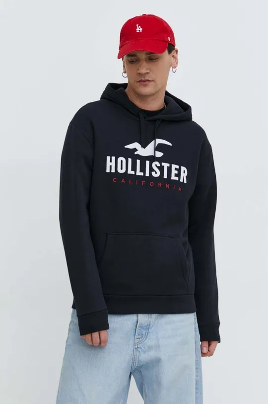 czarny Hollister Co. bluza Męski