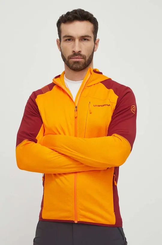narancssárga LA Sportiva sportos pulóver Existence Hoody Férfi