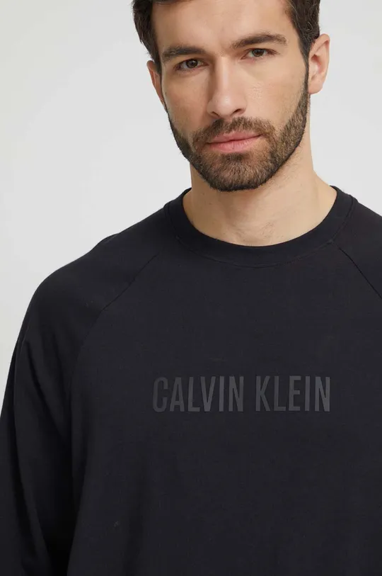 crna Homewear majica dugih rukava Calvin Klein Underwear