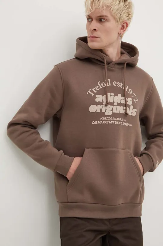 brown adidas Originals sweatshirt Hoodie Men’s