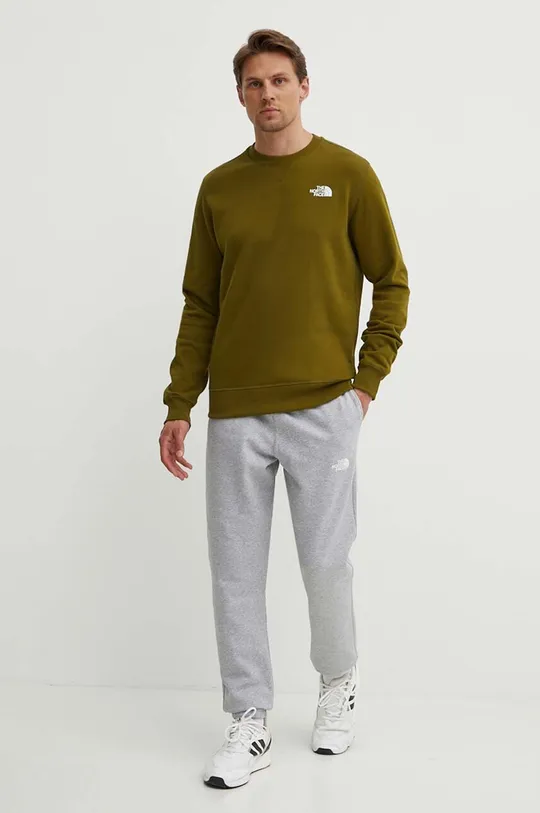The North Face cotton sweatshirt M Simple Dome Crew green