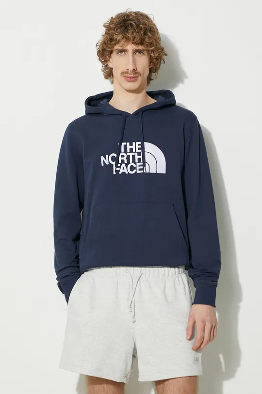 navy The North Face cotton sweatshirt M Light Drew Peak Pullover Hoodie Men’s