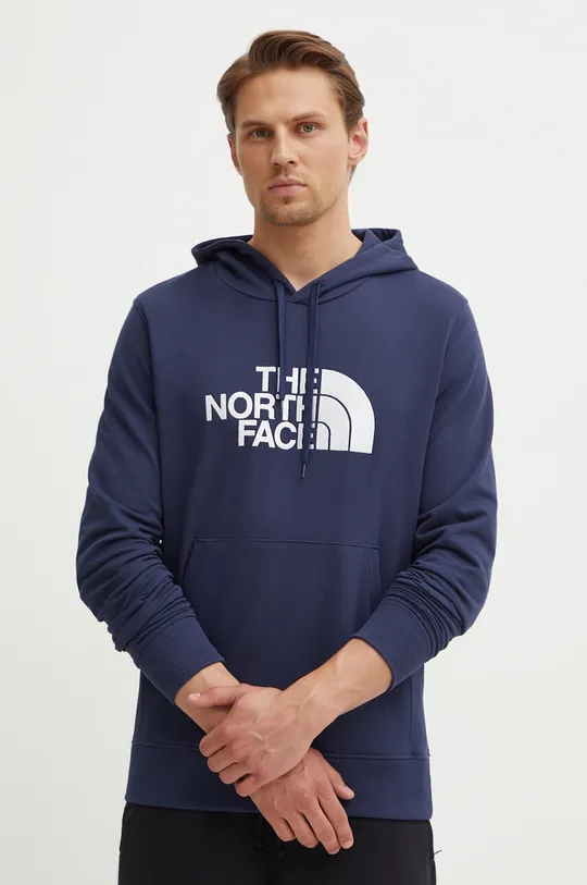 mornarsko modra Bombažen pulover The North Face M Light Drew Peak Pullover Hoodie Moški