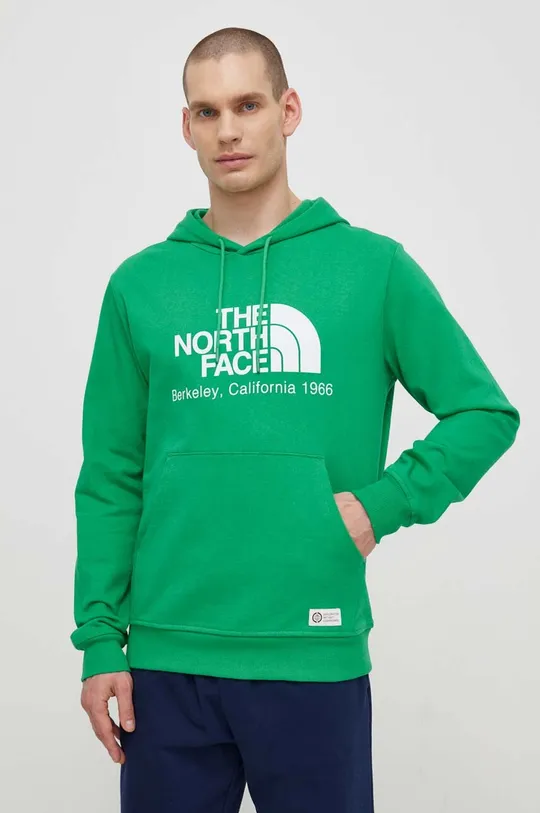 zöld The North Face pamut melegítőfelső M Berkeley California Hoodie