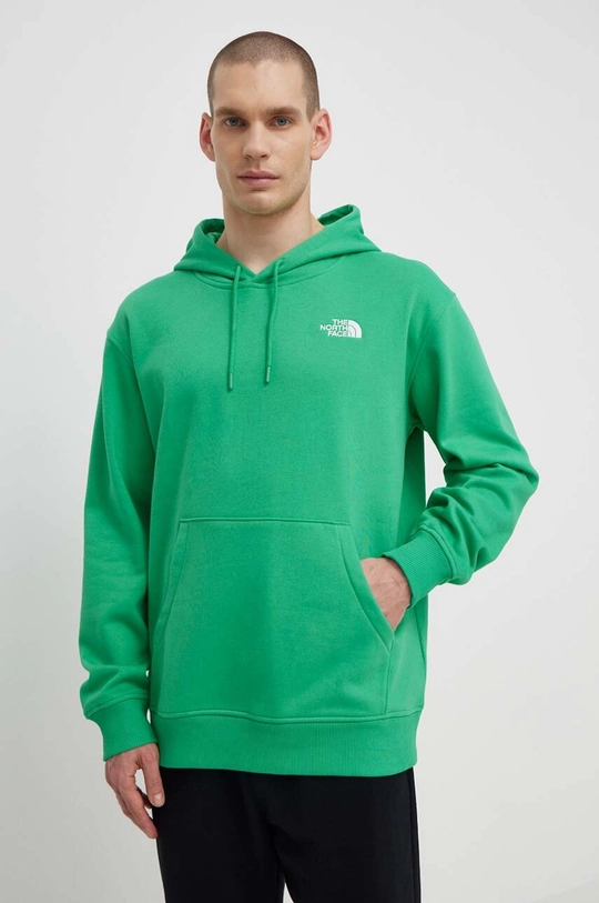 Μπλούζα The North Face M Essential Hoodie πράσινο