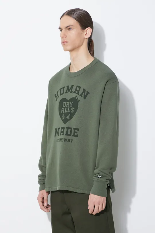 Human Made felpa in cotone Military Sweatshirt 100% Cotone
