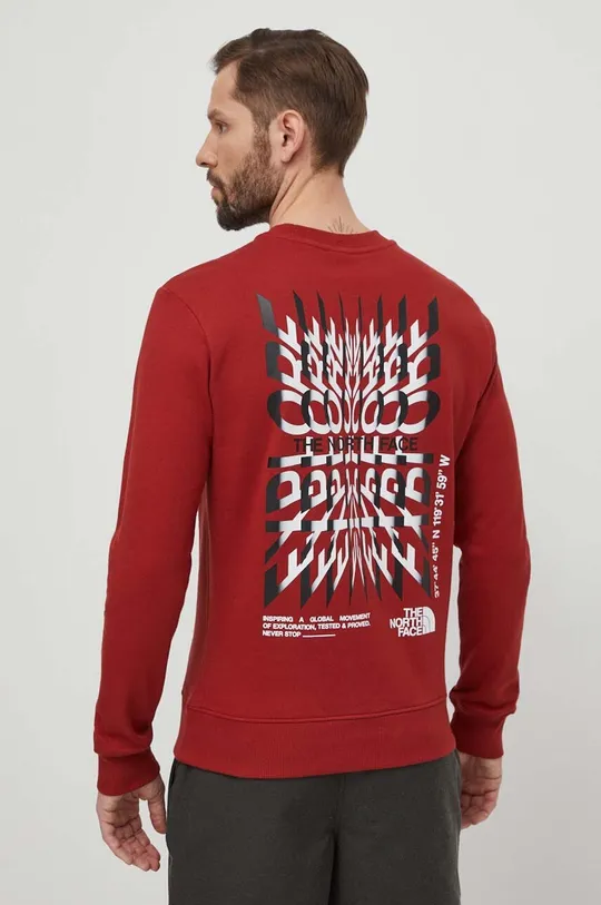 rdeča Bombažen pulover The North Face