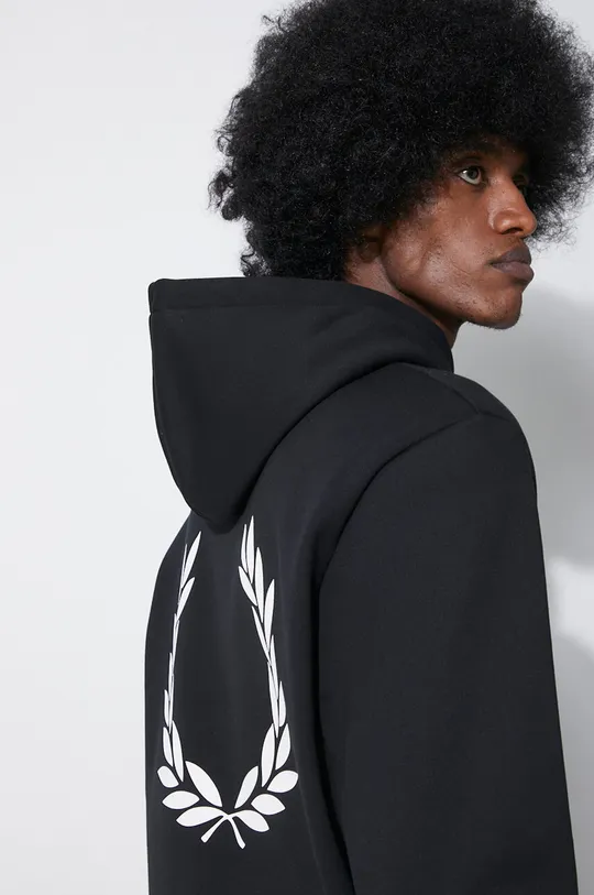 Fred Perry felpa Double Graphic Hooded Sweat Uomo