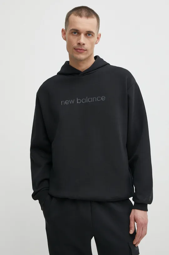 μαύρο Μπλούζα New Balance Ανδρικά