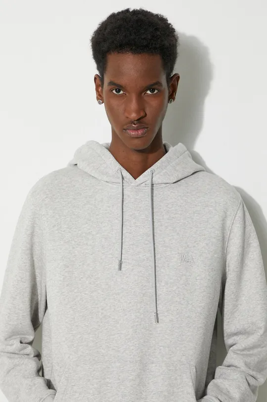 gray Woolrich sweatshirt Logo Script Hoodie Men’s