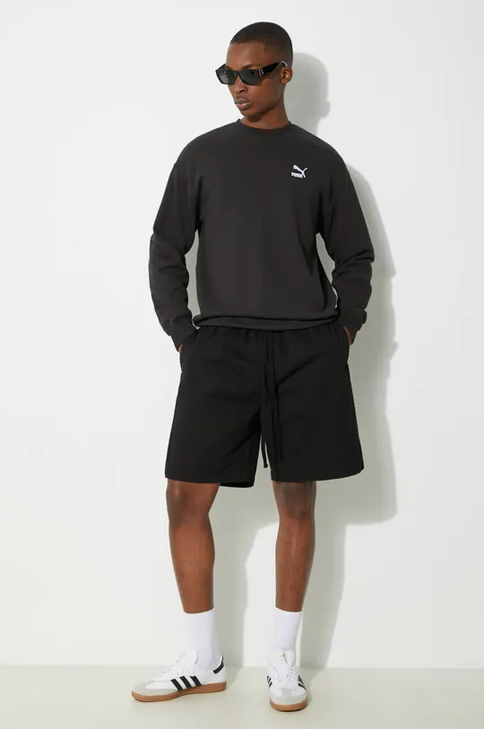 Puma cotton sweatshirt BETTER CLASSICS black