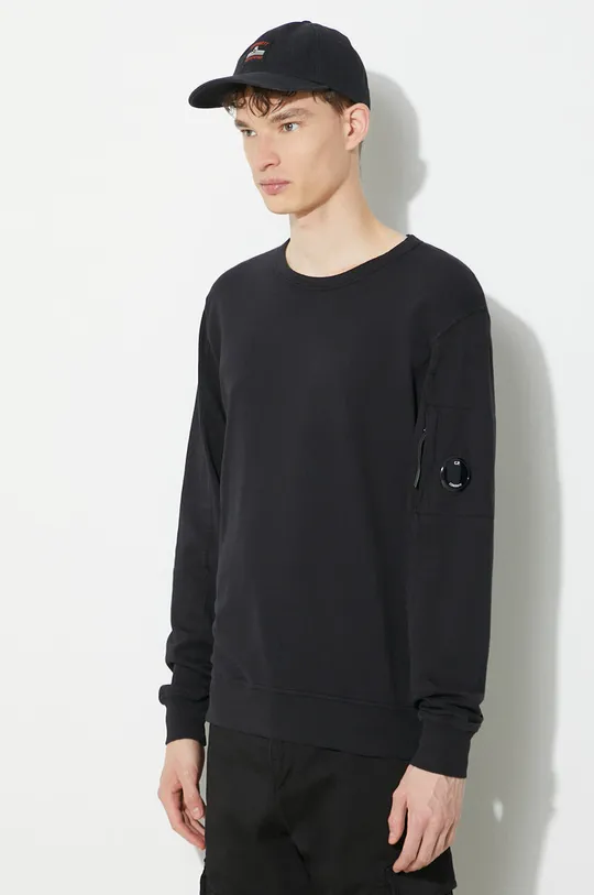 black C.P. Company cotton sweatshirt Light Fleece