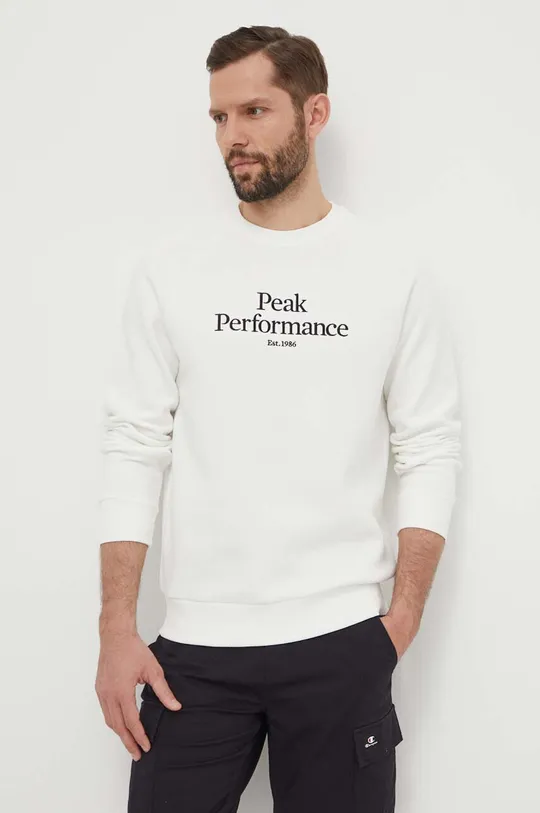 biały Peak Performance bluza Męski