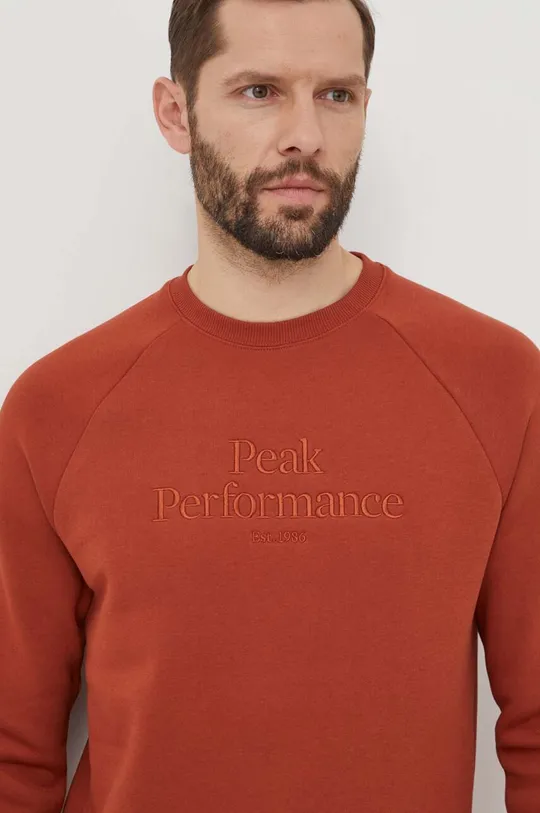 brązowy Peak Performance bluza