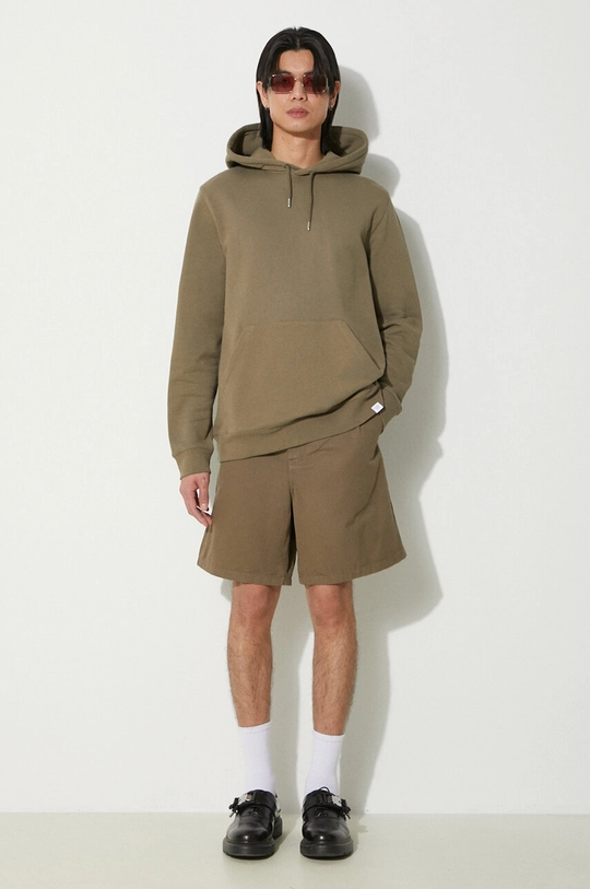 Norse Projects felpa in cotone Vagn Slim Organic verde