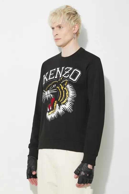 crna Pamučna dukserica Kenzo Tiger Varsity Slim Sweatshirt