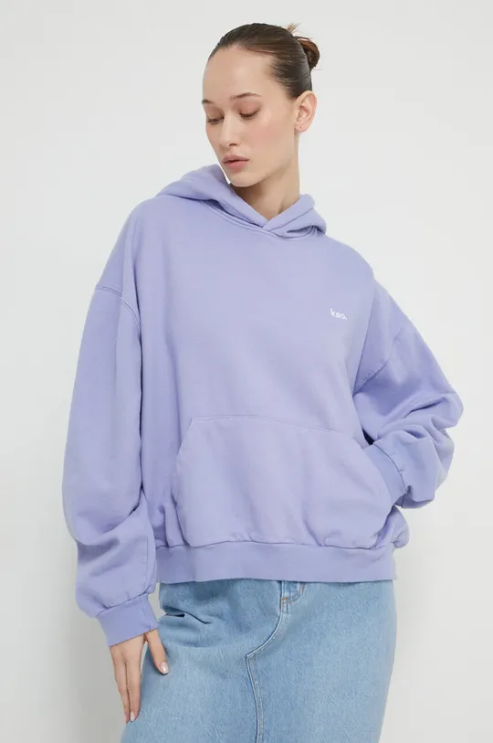 vijolična Bombažen pulover Kaotiko Unisex