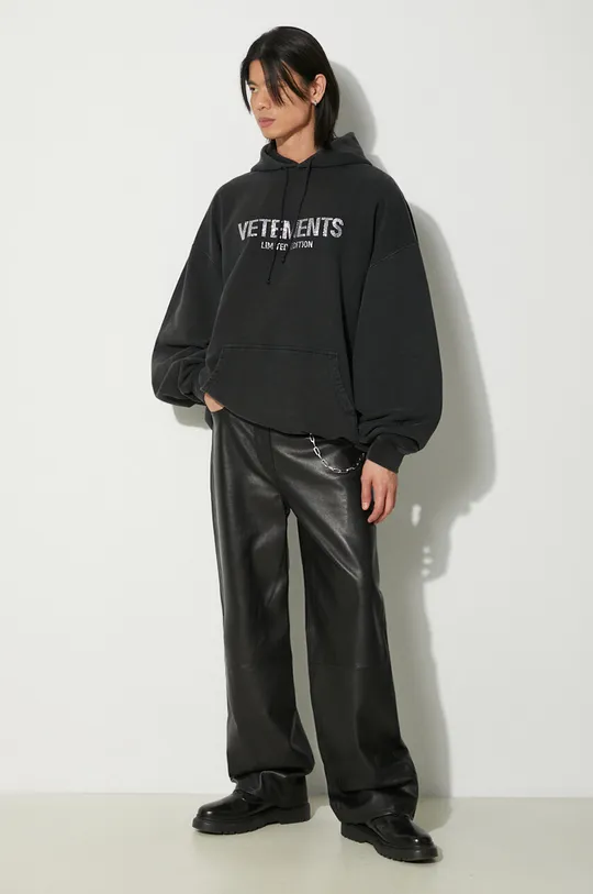 Dukserica VETEMENTS Crystal Limited Edition crna