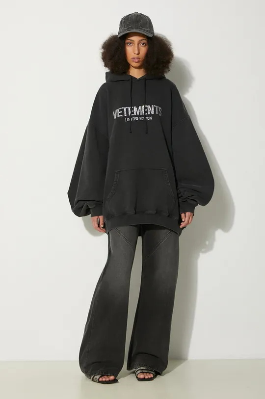 VETEMENTS sweatshirt Crystal Limited Edition 80% Cotton, 20% Polyester