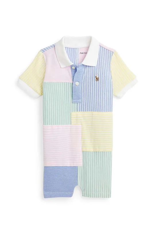 барвистий Бавовняний ромпер для немовлят Polo Ralph Lauren Для хлопчиків