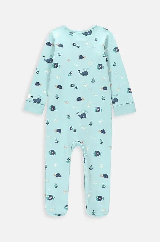 Coccodrillo pajacyk niemowlęcy bawełniany niebieski