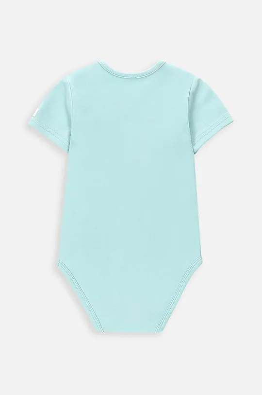 Coccodrillo body bawełniane niemowlęce niebieski