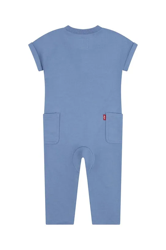 Kombinezon za bebe Levi's LVN SS HENLEY COVERALL plava