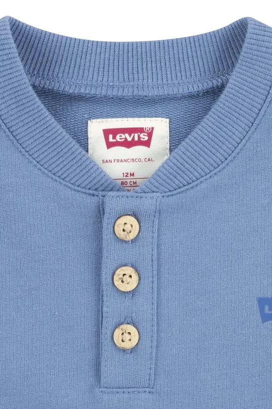 Detské dupačky Levi's LVN SS HENLEY COVERALL 80 % Organická bavlna, 20 % Polyester