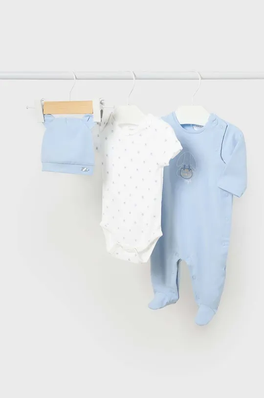 niebieski Mayoral Newborn komplet niemowlęcy Chłopięcy