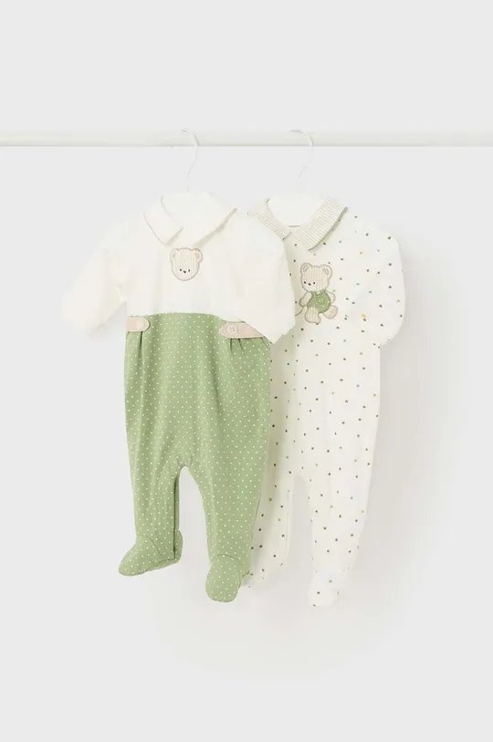 zielony Mayoral Newborn pajacyk niemowlęcy 2-pack Chłopięcy