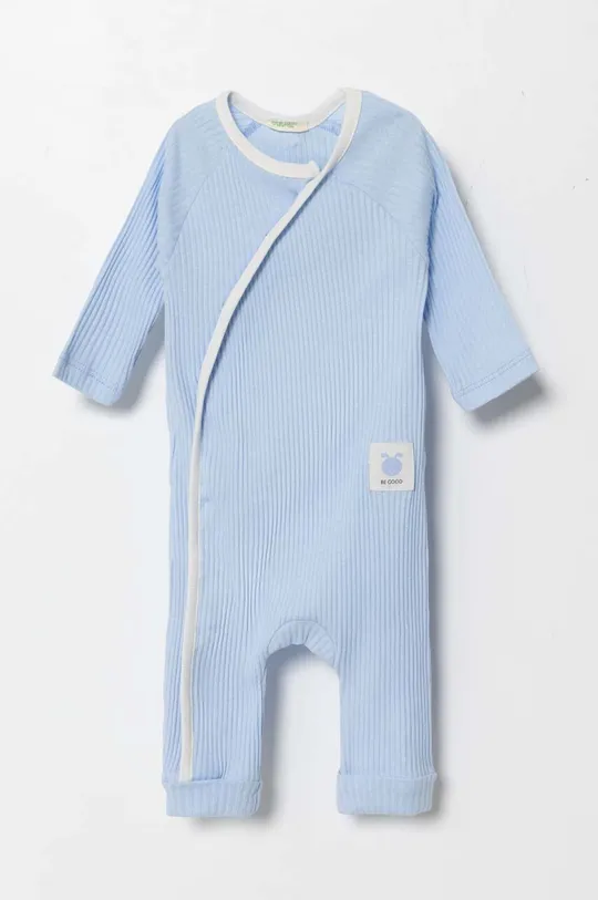 modra Bombažen pajac za dojenčka United Colors of Benetton Dekliški