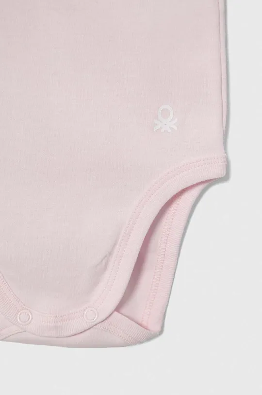 United Colors of Benetton body bawełniane niemowlęce 3-pack