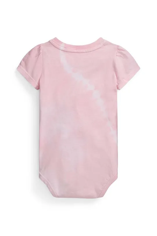 Bombažen body za dojenčka Polo Ralph Lauren roza