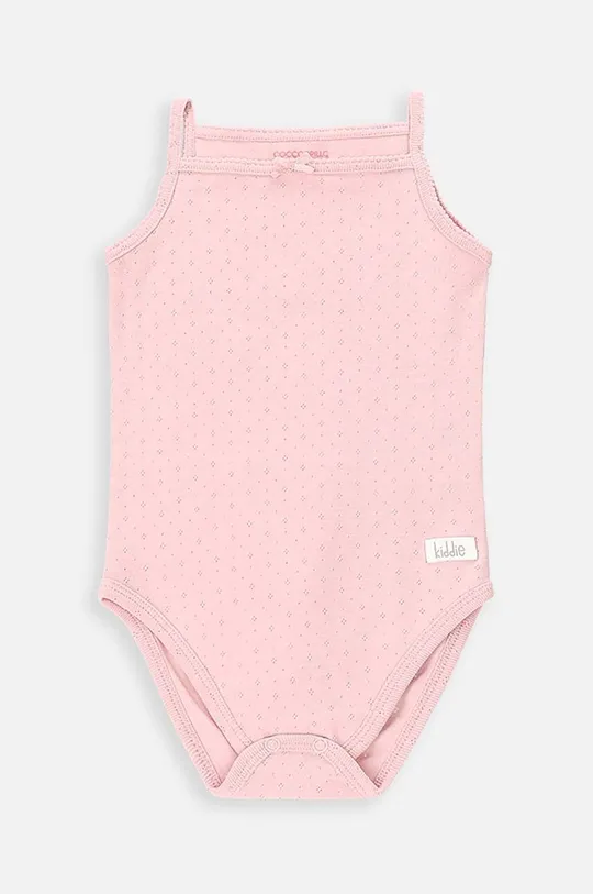 różowy Coccodrillo body bawełniane niemowlęce Dziewczęcy