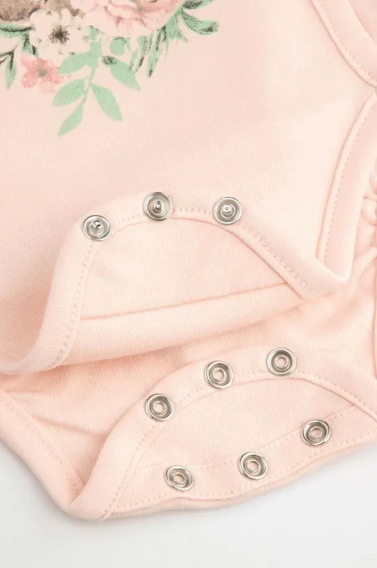 różowy Coccodrillo body bawełniane niemowlęce