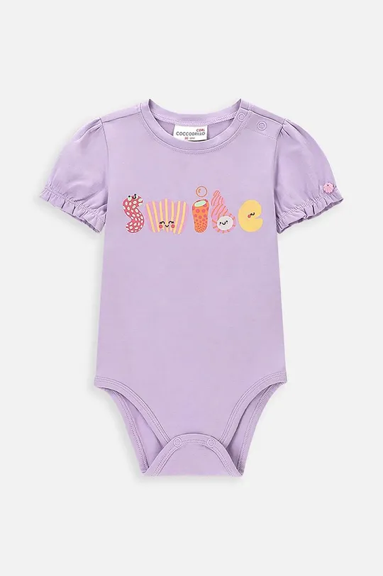 фіолетовий Боді для немовлят Coccodrillo Для дівчаток